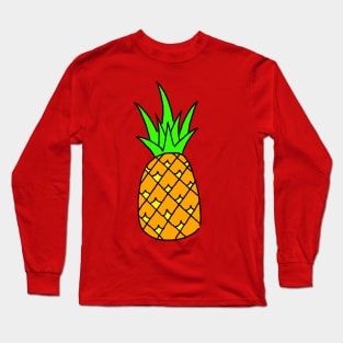 Pineapple!  cartoon tropical fruit Long Sleeve T-Shirt